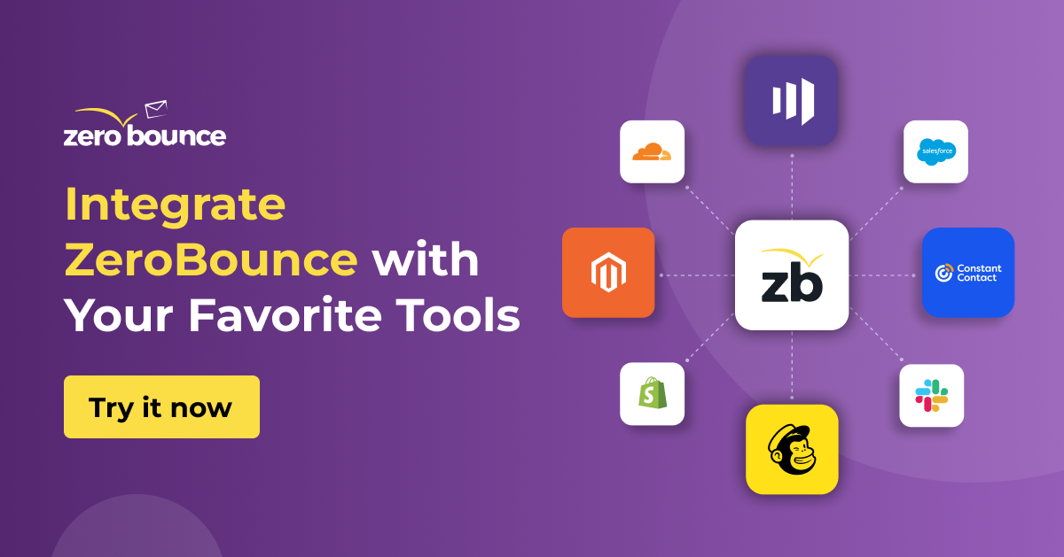 Valide e melhore listas de email com ZeroBounce
