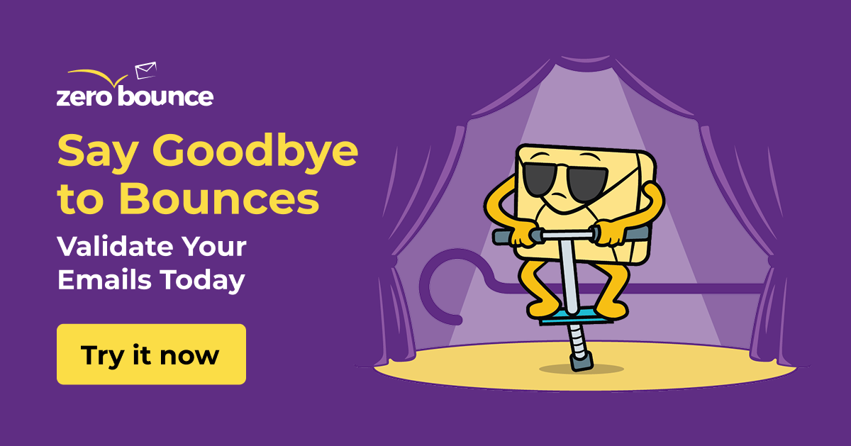 Validate and improve email lists with ZeroBounce